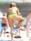 Sailor Brinkley-Cook Surfing on Bondi Beach in Sydney