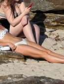 Sailor Brinkley-Cook in Bikini on the Beach in Sydney