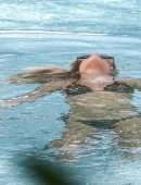 Sylvie Meis in Bikini by the Pool in Miami