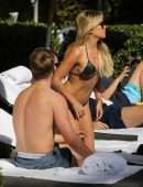 Sylvie Meis in Bikini by the Pool in Miami