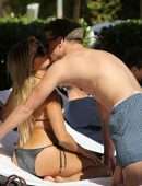 Sylvie Meis in Bikini by the Pool in Miami