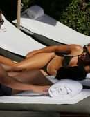 Sylvie Meis in Bikini by the Pool in Miami
