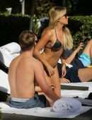 Sylvie Meis in Bikini by the Pool in Miami