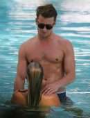 Sylvie Meis in Bikini by the Pool in Miami