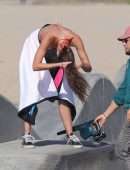 Taylor Hill – Victoria’s Secret Bikini Photoshoot Candids in Venice Beach