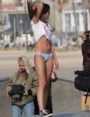 Taylor Hill – Victoria’s Secret Bikini Photoshoot Candids in Venice Beach