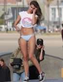 Taylor Hill – Victoria’s Secret Bikini Photoshoot Candids in Venice Beach