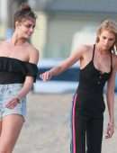 Taylor Hill and Stella Maxwell for Victoria’s Secret Photoshoot in Venice Beach
