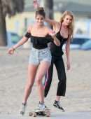 Taylor Hill and Stella Maxwell for Victoria’s Secret Photoshoot in Venice Beach