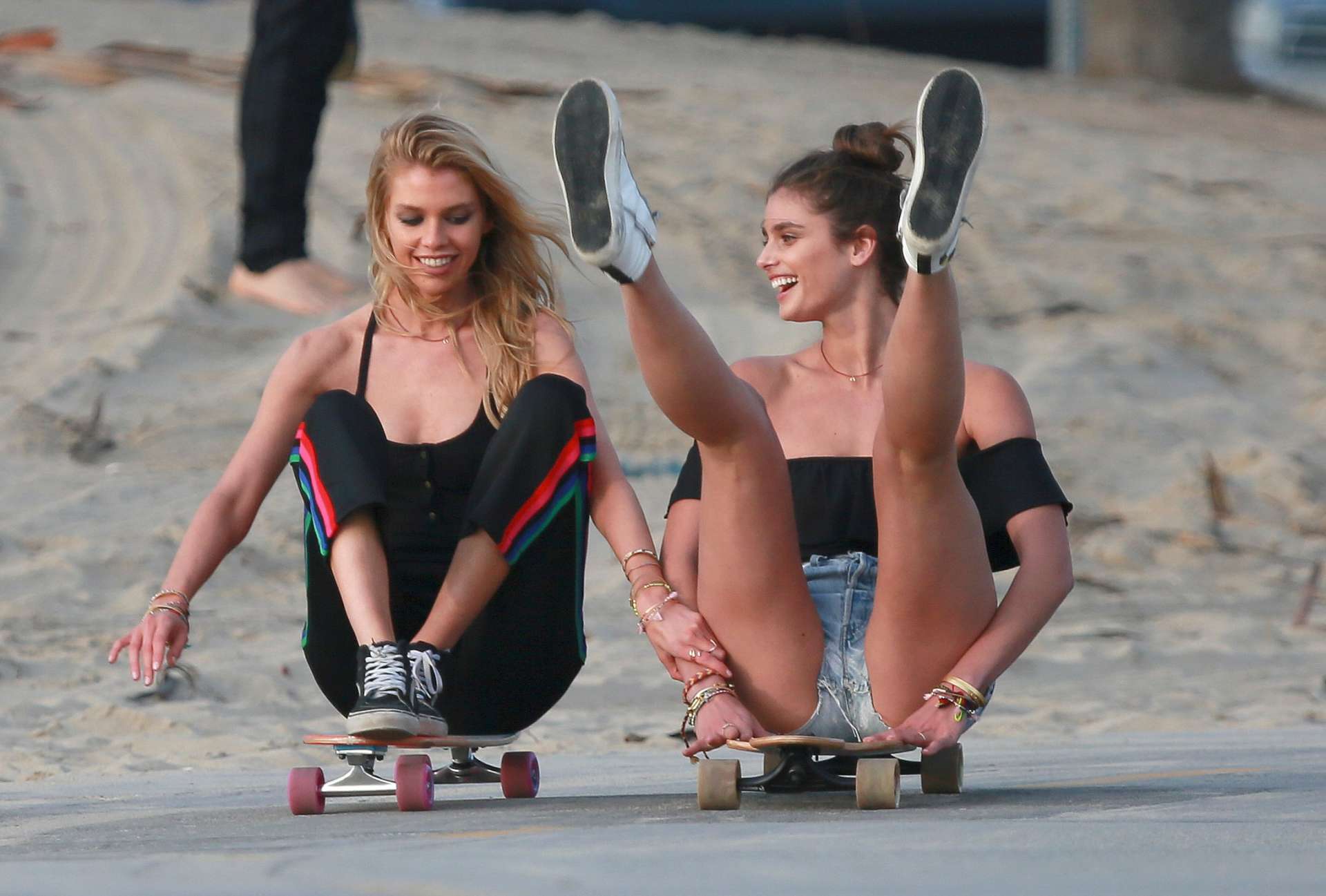 Taylor Hill and Stella Maxwell for Victoria’s Secret Photoshoot in Venice Beach