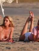 Taylor Hill and Stella Maxwell for Victoria’s Secret Photoshoot in Venice Beach