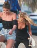 Taylor Hill and Stella Maxwell for Victoria’s Secret Photoshoot in Venice Beach