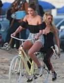 Taylor Hill and Stella Maxwell for Victoria’s Secret Photoshoot in Venice Beach