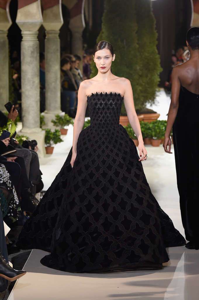 Bella Hadid at Oscar de la Renta Show during New York Fashion Week