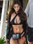 Demi Rose Mawby Booty in Black Bikini in Tulum