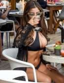 Demi Rose Mawby Booty in Black Bikini in Tulum