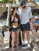 Demi Rose Mawby Booty in Black Bikini in Tulum