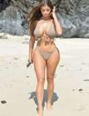 Demi Rose in Bikini at Beach in Phuket