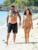 Demi Rose in Bikini at Beach in Phuket