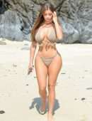 Demi Rose in Bikini at Beach in Phuket