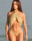 Demi Rose Mawby Booty in Swimsuit at Beach in Thailand