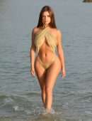 Demi Rose Mawby Booty in Swimsuit at Beach in Thailand