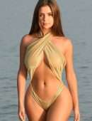 Demi Rose Mawby Booty in Swimsuit at Beach in Thailand