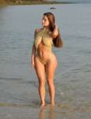 Demi Rose Mawby Booty in Swimsuit at Beach in Thailand
