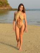 Demi Rose Mawby Booty in Swimsuit at Beach in Thailand