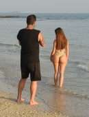 Demi Rose Mawby Booty in Swimsuit at Beach in Thailand