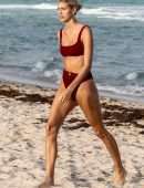 Devon Windsor in Bikini at Beach in Miami