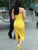 Emeraude Toubia on the Set of 'Extra' in Universal City