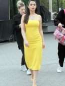 Emeraude Toubia on the Set of 'Extra' in Universal City