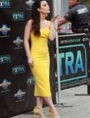 Emeraude Toubia on the Set of 'Extra' in Universal City