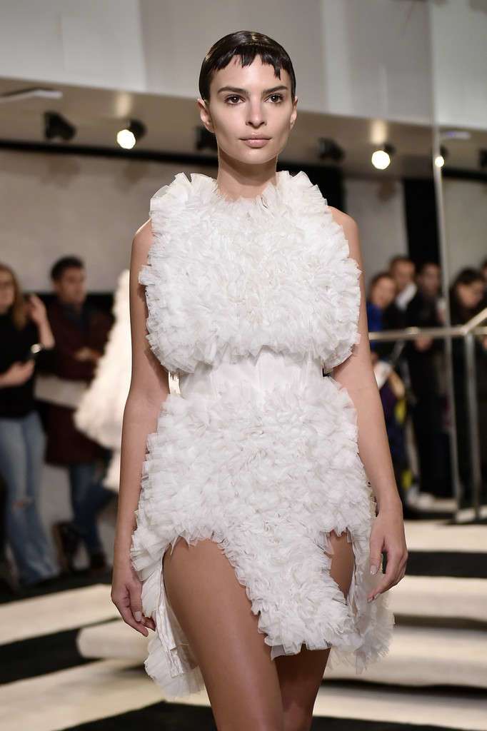 Emily Ratajkowski at Tomo Koizumi Fashion Show during New York Fashion Week
