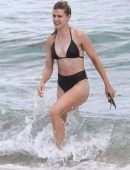 Eugenie Bouchard in Bikini on the Beach in Miami