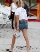 Eugenie Bouchard Booty on the Beach in Miami