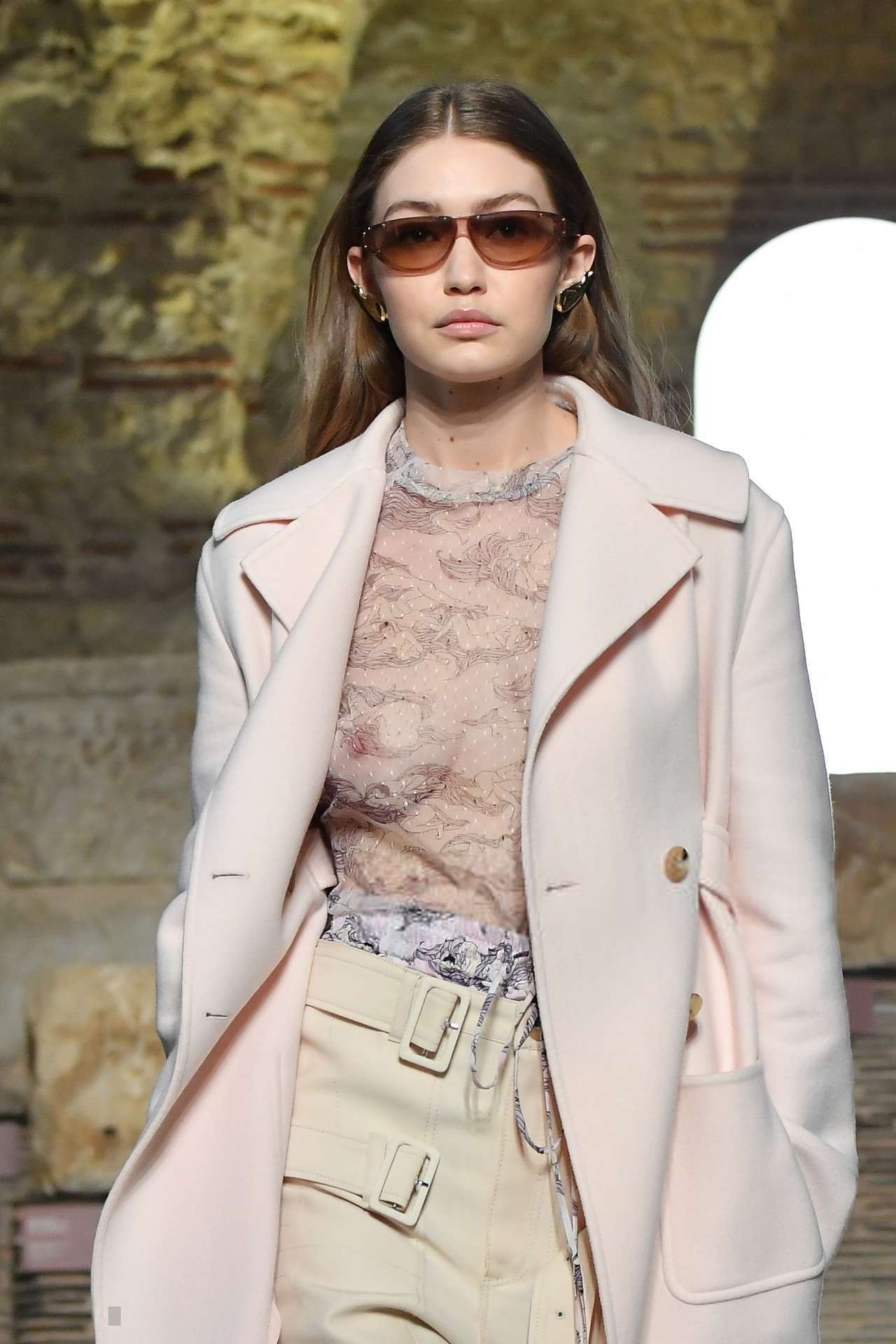 Gigi Hadid at Lanvin Show at Paris Fashion Week Womenswear Fall/Winter 2019/2020 in Paris