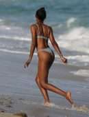 Jasmine Tookes, Shanina Shaik and Lais Ribeiro on the Beach in Miami