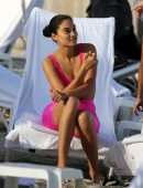 Jasmine Tookes, Shanina Shaik and Lais Ribeiro on the Beach in Miami