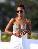 Jasmine Tookes, Shanina Shaik and Lais Ribeiro on the Beach in Miami