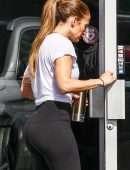 Jennifer Lopez in Spandex with Alex Rodriguez Hit the Gym in Miami