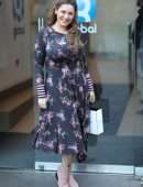 Kelly Brook Arriving at Global Radio in London