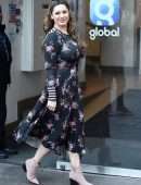 Kelly Brook Arriving at Global Radio in London