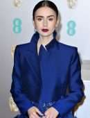 Lily Collins at EE British Academy Film Awards 2019 in London