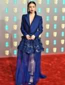 Lily Collins at EE British Academy Film Awards 2019 in London