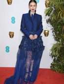 Lily Collins at EE British Academy Film Awards 2019 in London