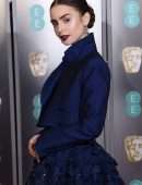 Lily Collins at EE British Academy Film Awards 2019 in London