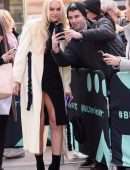 Lindsey Vonn Upskirt, Outside AOL Build in NYC