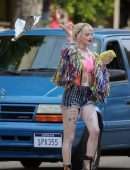 Margot Robbie Filming Suicide Squad Spin-off 'Birds of Prey' in Downtown LA